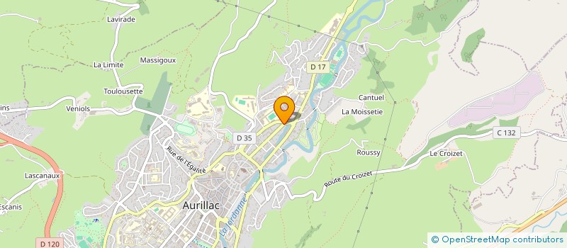 localisation de l'entreprise RANDO CAP  AURILLAC