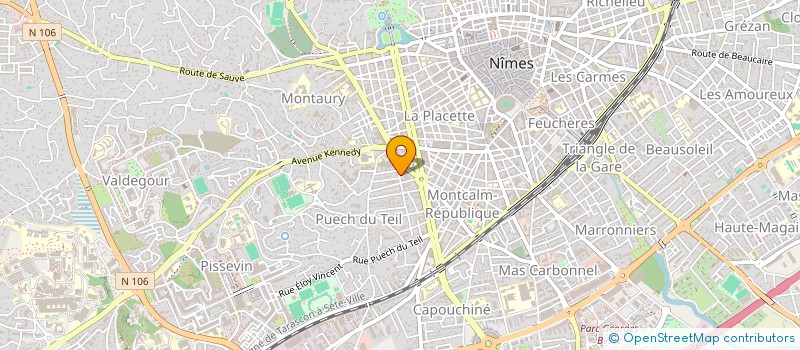 localisation de l'entreprise RANDO CROCO NIMES  NIMES