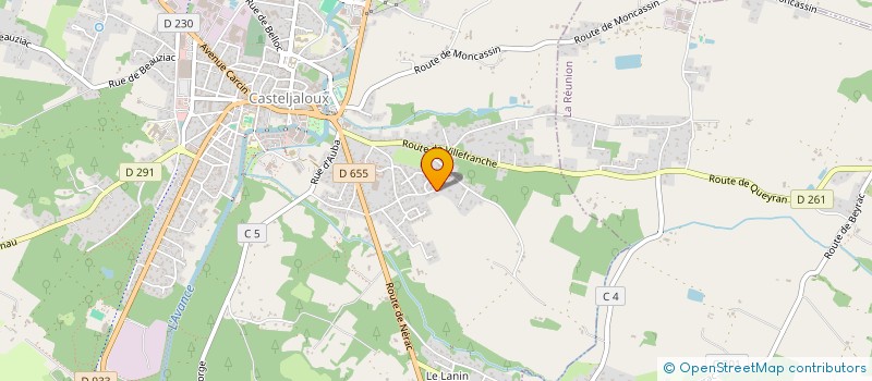 localisation de l'entreprise RANDO DE L AVANCE  CASTELJALOUX