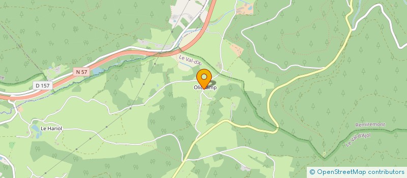 localisation de l'entreprise RANDO DECOUVERTE DU PAYS D'HERIVAL  LE VAL-D'AJOL