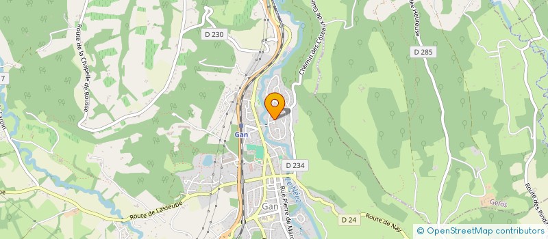 localisation de l'entreprise RANDO GAN  GELOS