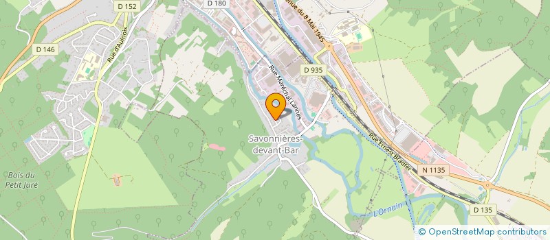 localisation de l'entreprise RANDO GYM CULTURE à SAVONNIERES-DEVANT-BAR