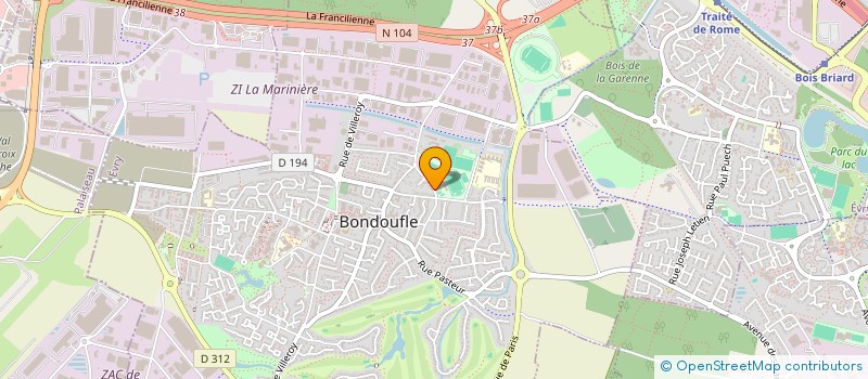 localisation de l'entreprise RANDO IMMO à BONDOUFLE