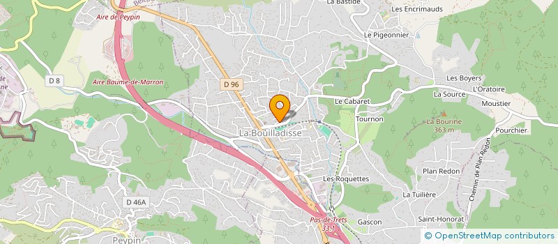 localisation de l'entreprise RANDO LA BOUILL  LA BOUILLADISSE