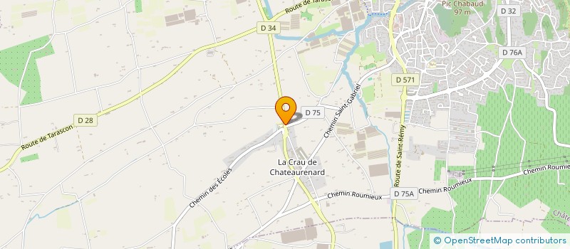 localisation de l'entreprise RANDO LA CRAU  CHATEAURENARD