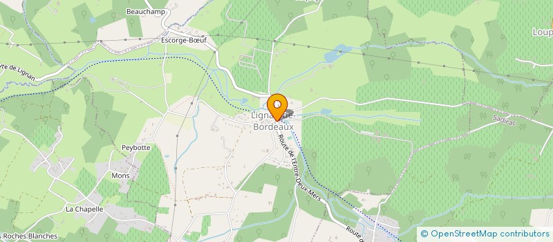 localisation de l'entreprise RANDO LIGNAN  LIGNAN-DE-BORDEAUX