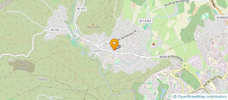 localisation de l'entreprise RANDO LOISIRS CULTURE  GRABELS