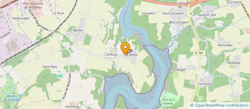 localisation de l'entreprise RANDO MOTO BREIZH  LANESTER