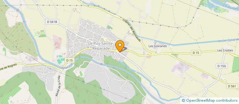 localisation de l'entreprise RANDO-NATURE LE PUY SAINTE REPARADE à LE PUY-SAINTE-REPARADE
