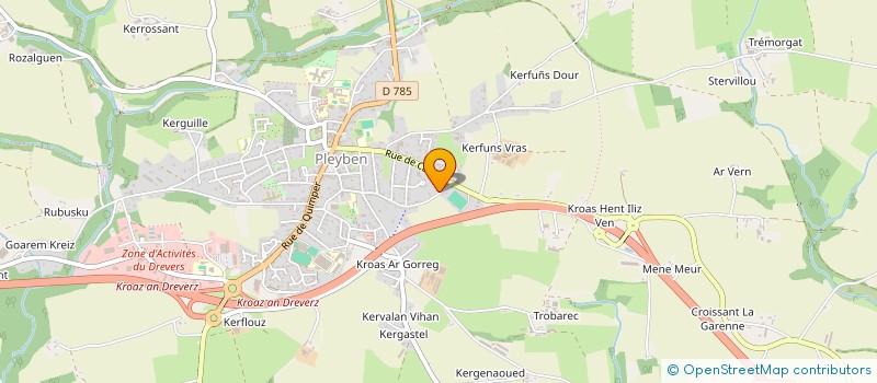 localisation de l'entreprise RANDO PLEYBEN  PLEYBEN