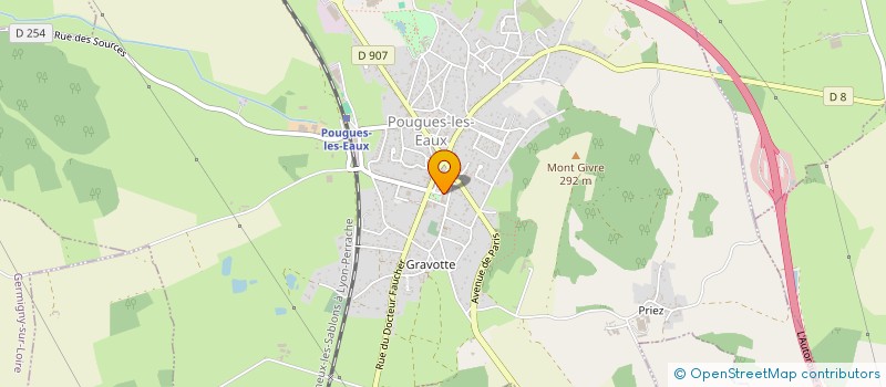 localisation de l'entreprise RANDO POUGUES  POUGUES-LES-EAUX