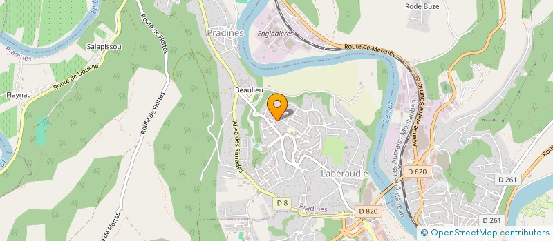 localisation de l'entreprise RANDO'PRADINES  PRADINES