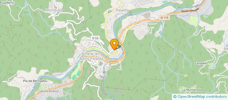 localisation de l'entreprise RANDO VALLRESPIR  AMELIE-LES-BAINS-PALALDA