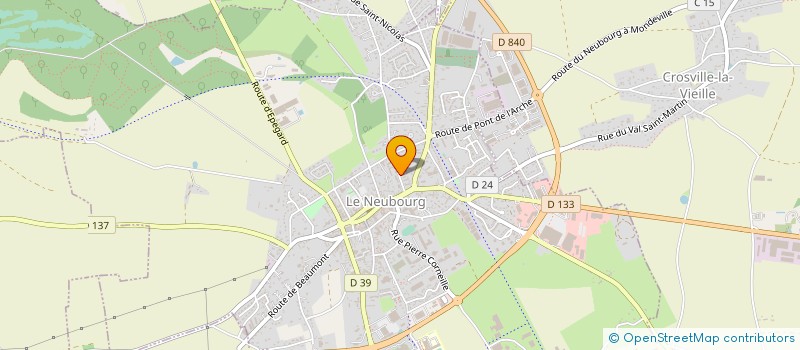 localisation de l'entreprise RANDON'EURE DU PLATEAU  LE NEUBOURG