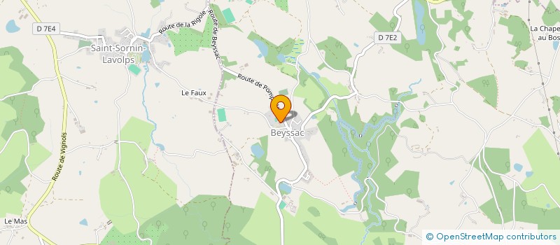 localisation de l'entreprise RANDONNEES DE L'ABBATIALE  ARNAC-POMPADOUR