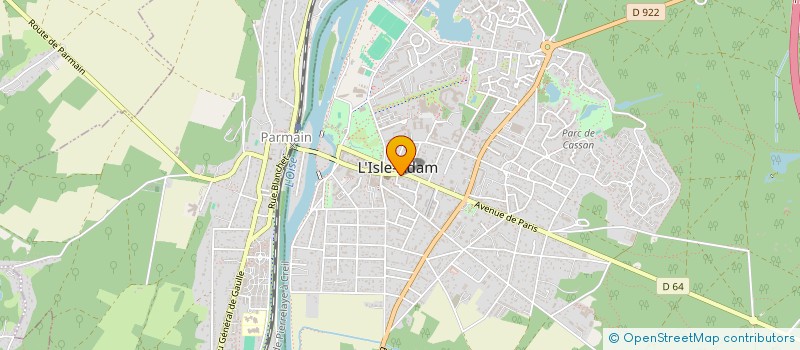 localisation de l'entreprise RANDONNEES NATURE DECOUVERTE ADAMOISES  L'ISLE-ADAM