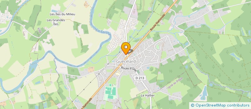 localisation de l'entreprise RANDONNEES PEDESTRES DE GUECELARD  GUECELARD