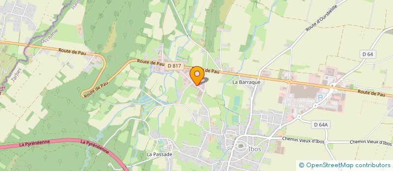 localisation de l'entreprise RANDONNEES PYRENEENNES à IBOS