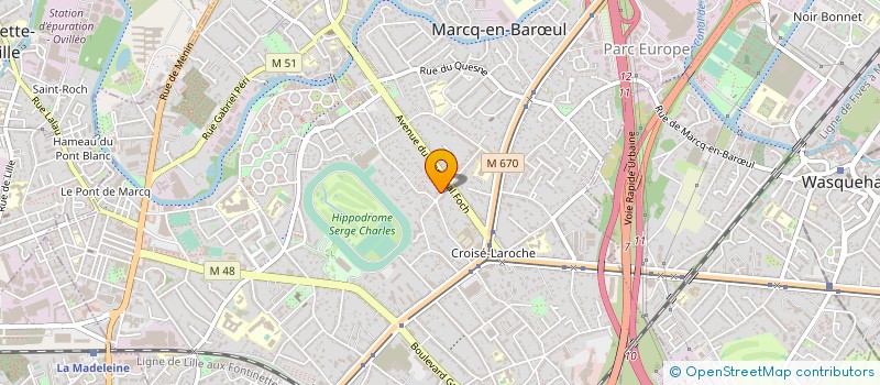 localisation de l'entreprise RANDONNEUR CLUB MARCQUOIS à MARCQ-EN-BARŒUL