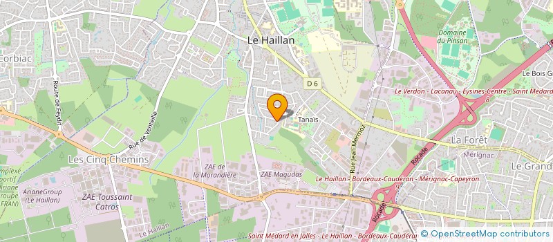 localisation de l'entreprise RANDONNEURS AUTONOMES AQUITAINS  LE HAILLAN