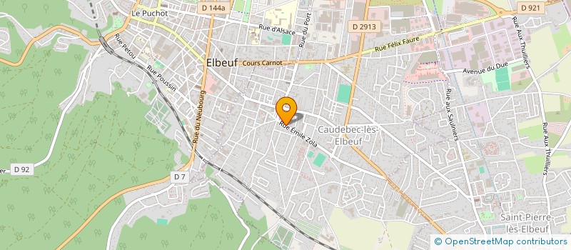 localisation de l'entreprise RANDONNEURS CYCLOTOURISTES DE CAUDEBEC LES ELBEUF  CAUDEBEC-LES-ELBEUF