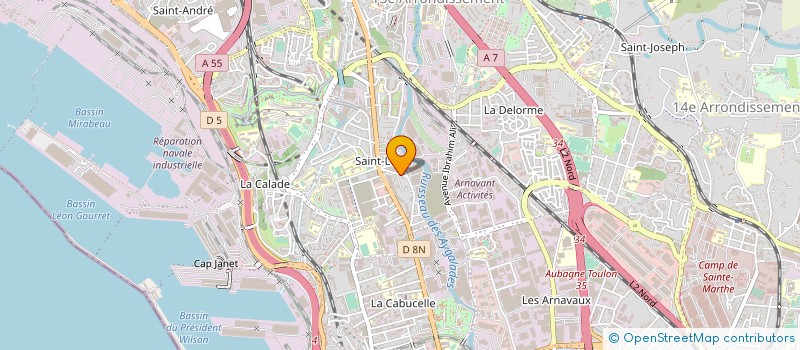 localisation de l'entreprise RANDONNEURS DE SAINT LOUIS à MARSEILLE