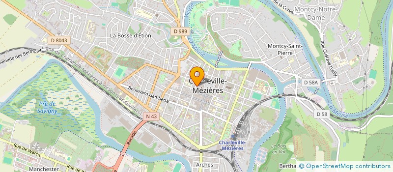 localisation de l'entreprise RANDONNEURS ET PELERINS 08  CHARLEVILLE-MEZIERES