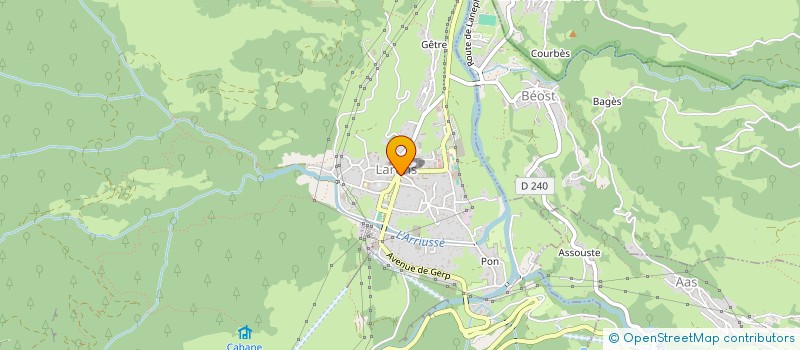localisation de l'entreprise RANDONNEURS OSSALOIS. CYCLOS DE LA SOURDE EAUX-BONNES-GOURETTE à EAUX-BONNES