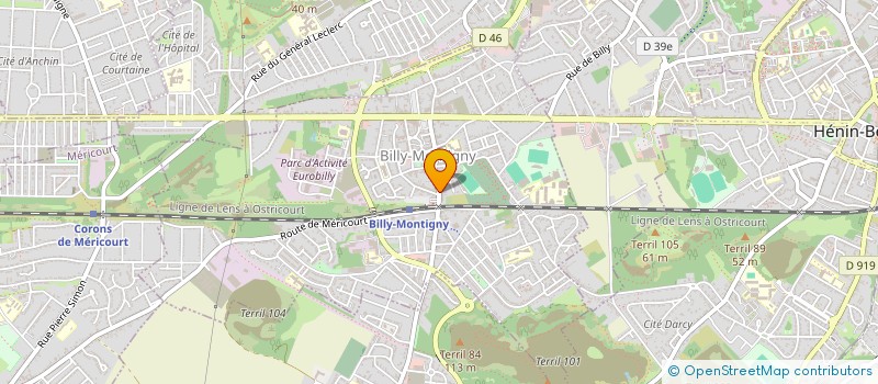 localisation de l'entreprise RANDORI SPORTS à BILLY-MONTIGNY