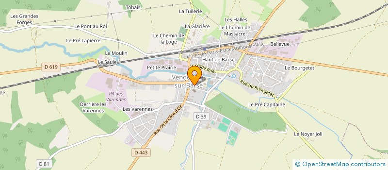 localisation de l'entreprise RANDORI VENDEUVROIS à VENDEUVRE-SUR-BARSE