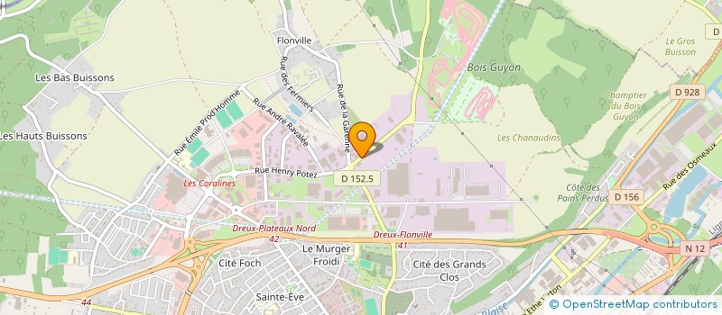 localisation de l'entreprise RANDOUX à DREUX