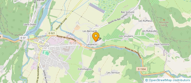 localisation de l'entreprise RANDURO 73  YENNE