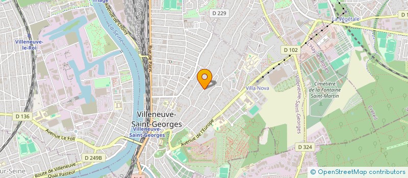 localisation de l'entreprise RANEAK  VILLENEUVE-SAINT-GEORGES