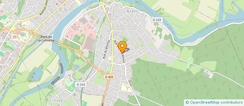 localisation de l'entreprise RANELEC à DOLE