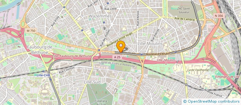 localisation de l'entreprise RANFAING HOLDING à LILLE