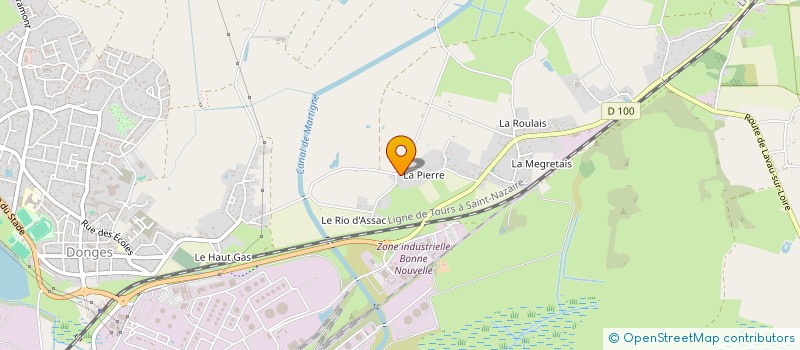 localisation de l'entreprise RANFOLY  DONGES