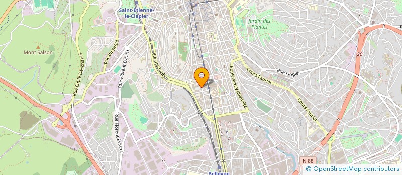 localisation de l'entreprise RANG  SAINT-ETIENNE