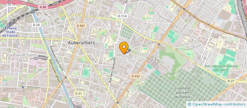 localisation de l'entreprise RANG PANG TANG GANG LE LABEL  AUBERVILLIERS