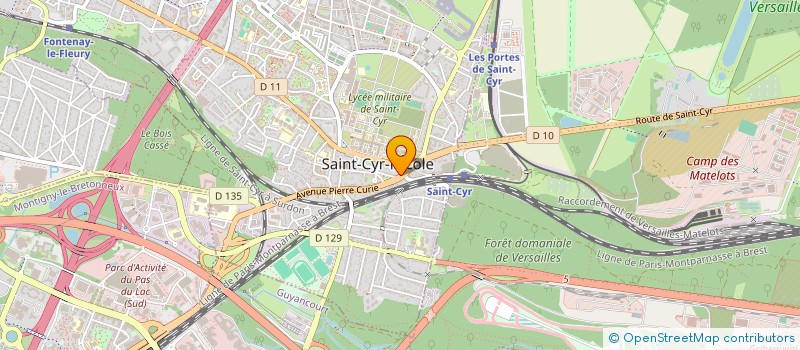 localisation de l'entreprise RANGEMENTS DECO PLUS  SAINT-CYR-L'ECOLE