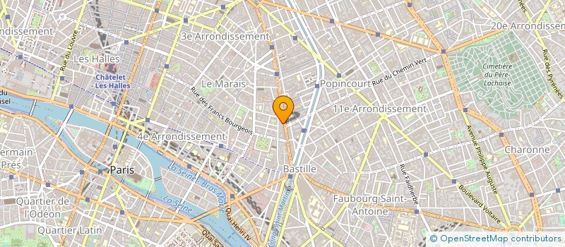 localisation de l'entreprise RANGENA à PARIS