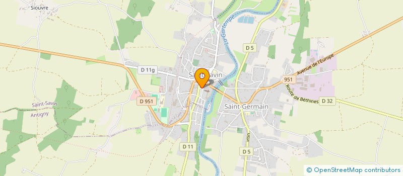 localisation de l'entreprise RANGER HABITAT à SAINT-SAVIN