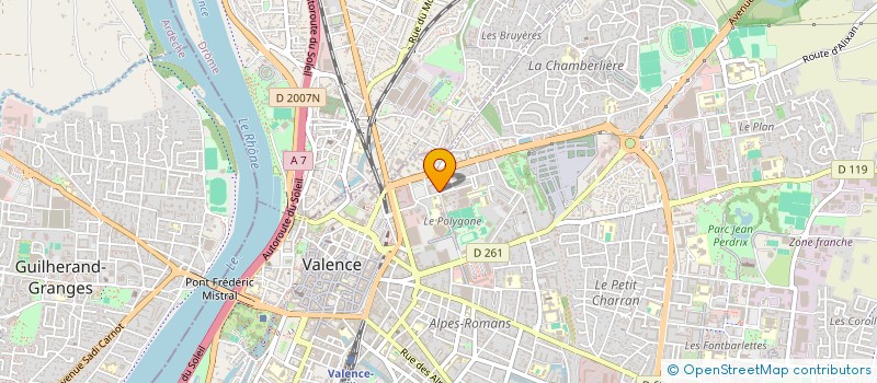 localisation de l'entreprise RANIM COIFFURE à VALENCE