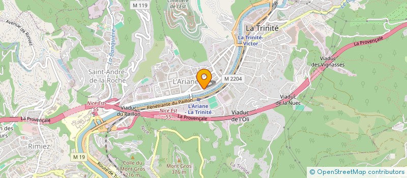 localisation de l'entreprise RANIMBAT à NICE