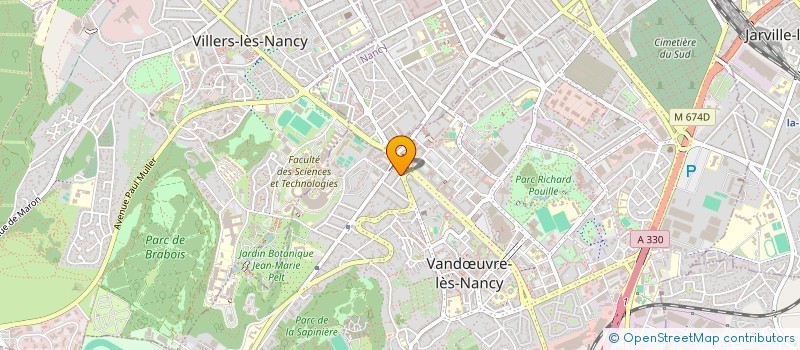 localisation de l'entreprise RANJA TAXI  VANDUVRE-LES-NANCY