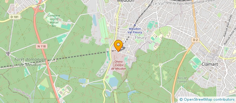 localisation de l'entreprise RANK  MEUDON