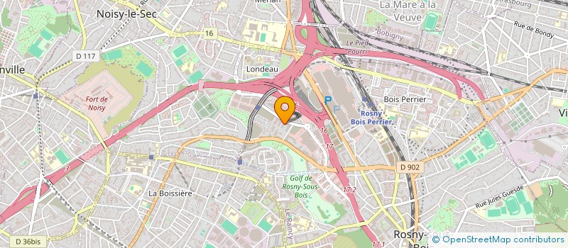 localisation de l'entreprise RANK NEGOCE à ROSNY-SOUS-BOIS