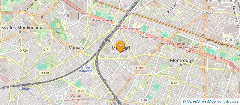 localisation de l'entreprise RANKOS  MALAKOFF