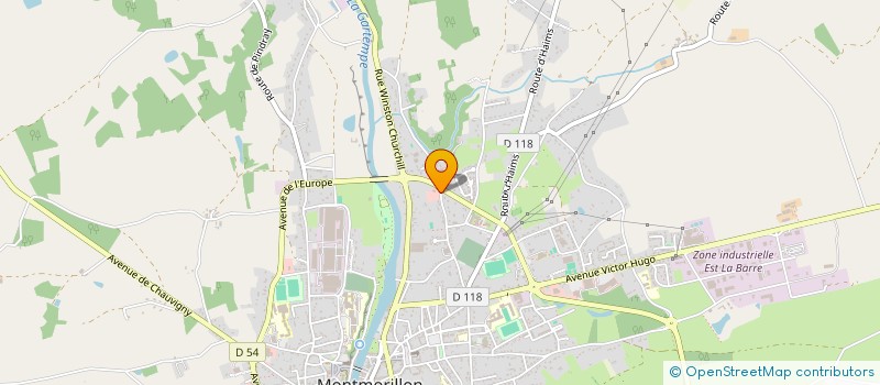 localisation de l'entreprise RANMET  MONTMORILLON