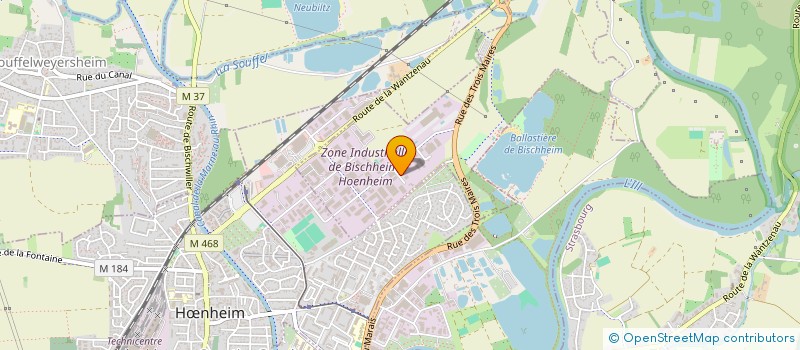 localisation de l'entreprise RANNA  BISCHHEIM