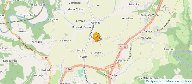 localisation de l'entreprise RANNOU JARDINAGE à QUIMPER